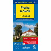 100 Praha a okolí 1:70000 cykloturistická mapa